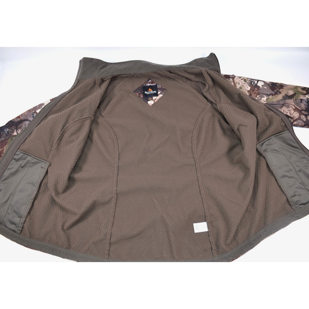 Guide Series Women's L Softshell Mid-weight Jacket Veil Camo Hunting Full Zip - Picture 12 of 16